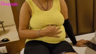 印度怀孕的Rashmita BJ&性交&擦阴部（印地语音频）4K （insta） - Desi.pooja786