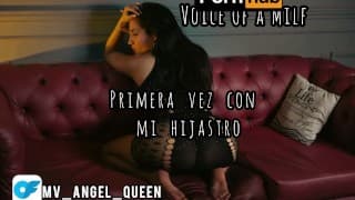 Primera vez con mi hijastro- Milfangelqueen SOLO AUDIO