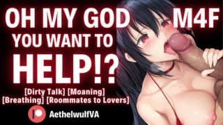 如何抓住你的室友手淫导致抚摸和吮吸他的鸡巴 [M4F] [男性呻吟]