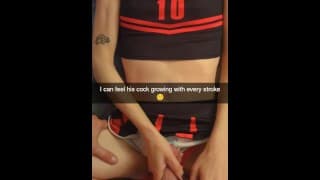 真正的Cheating女友在Snapchat上获得了中出回报-Richelle Rose