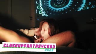 派对后与健谈的 Bisaya GF 进行邋遢的 BJ – 宿务调戏我到边缘