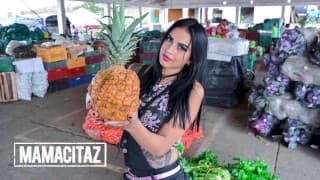 Tatted Latina Teen Melina Zapata Picked Up for Raunchy Fuck - CARNE DEL MERCADO